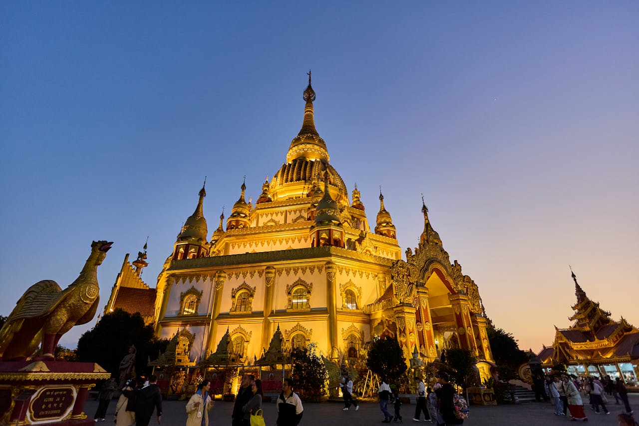 Myanmar corporate training venue&mdash;Yangon skyline with Shwedagon Pagoda